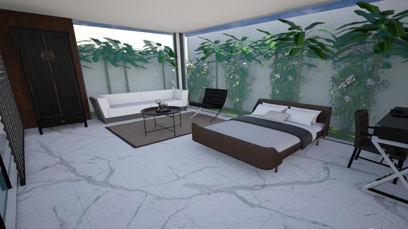 white villa bali construction