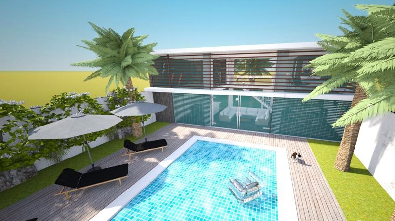 white villa bali construction